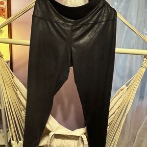 Aerie Distressed vegan leather leggings xxl